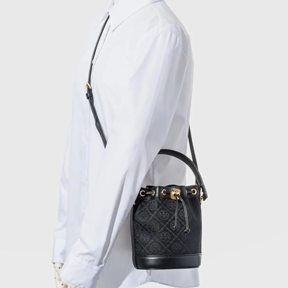 NWT Tory Burch Black Bucket Bag